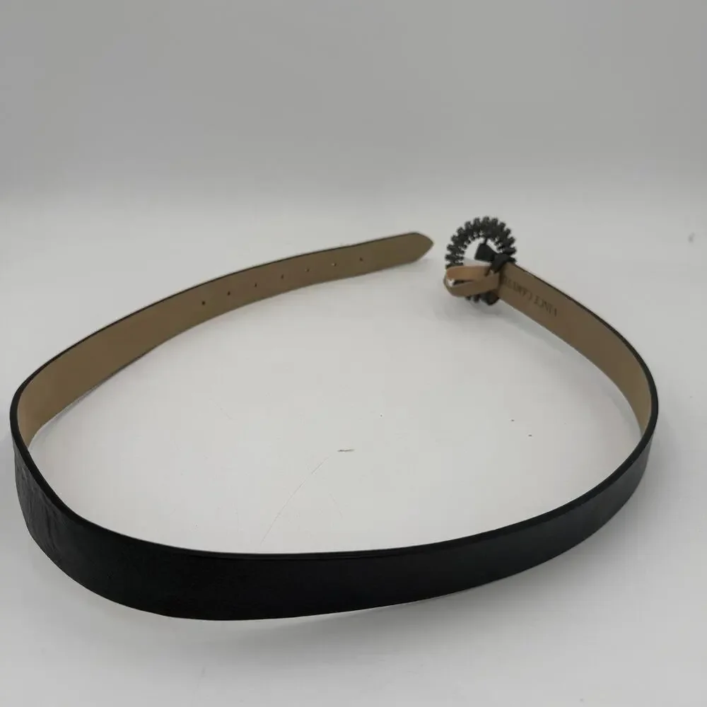 Vince Camuto Gunmetal Jewel Bedazaled Circle Ring Belt New with tags Size Medium
